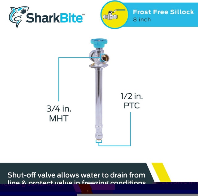 SharkBite 8 Inch Frost Free Sillcock NEW - photo 2
