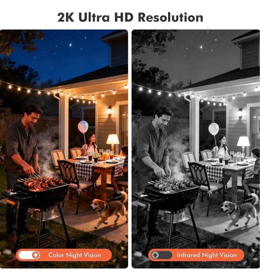 Dzees Security Cameras Wireless Outdoor, 2K Battery Camera A - photo 4