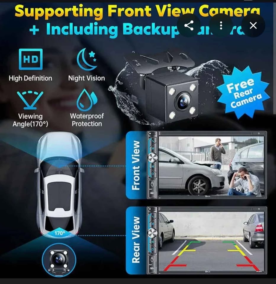 10.26" Wireless carplay screen with 4k dashcam - photo 3