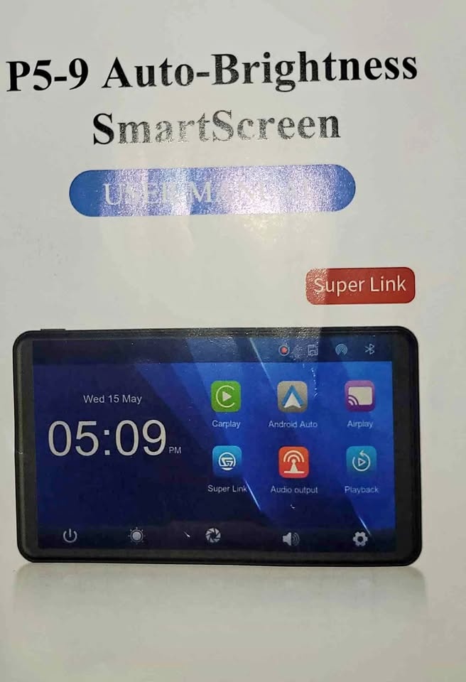P5-9 Smart Screen Front And Back Camera Recording 9 inch