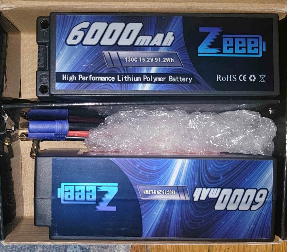 Zeee 4S Lipo Battery 6000mAh 15.2V HV Lipo 130C
