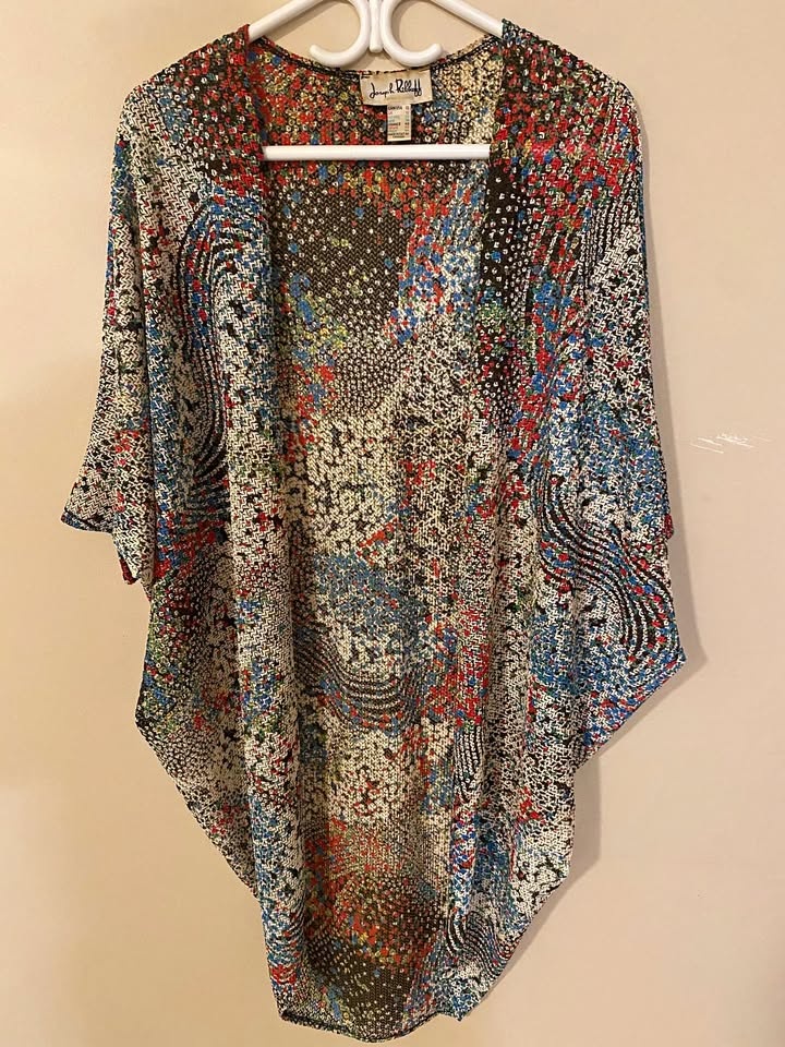 Joseph Ribkoff Multicolor Open Cardigan – Women’s Size 10