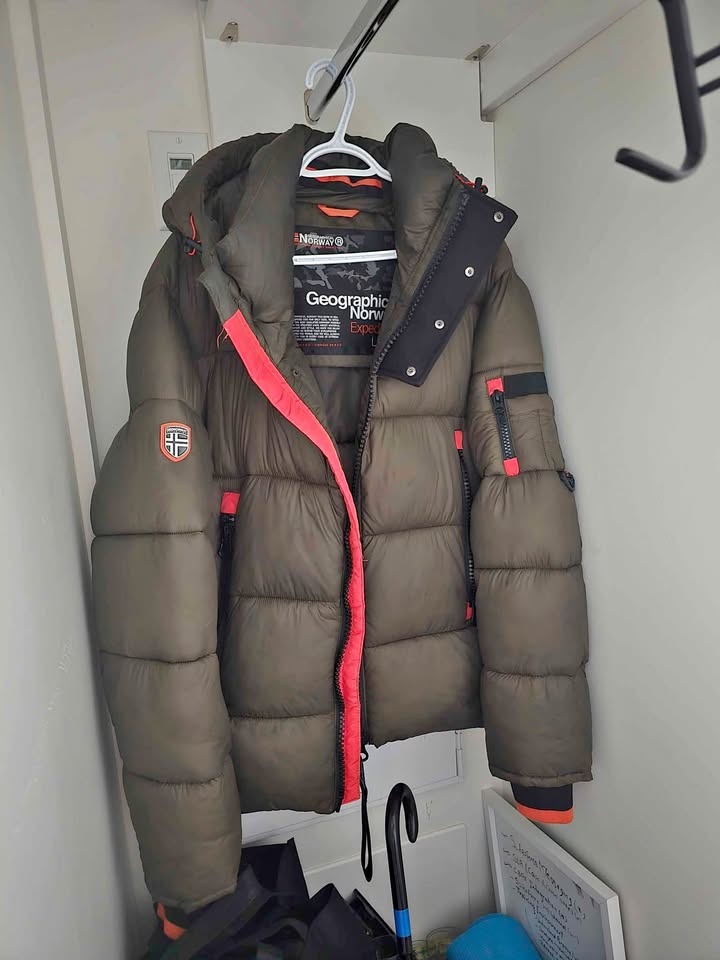 Geographical Norway CALIX Men's Winter Jacket – Large (Green) –