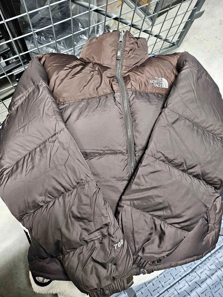 North Face nuptse goose down "S" dark oar