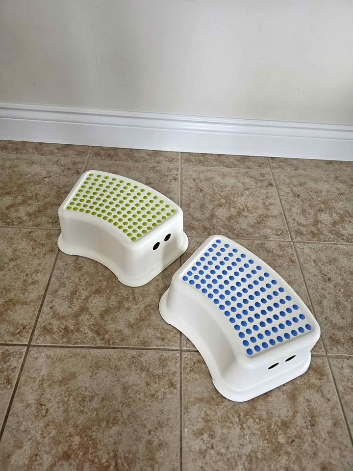 One Blue Classic Ikea Children's Stool