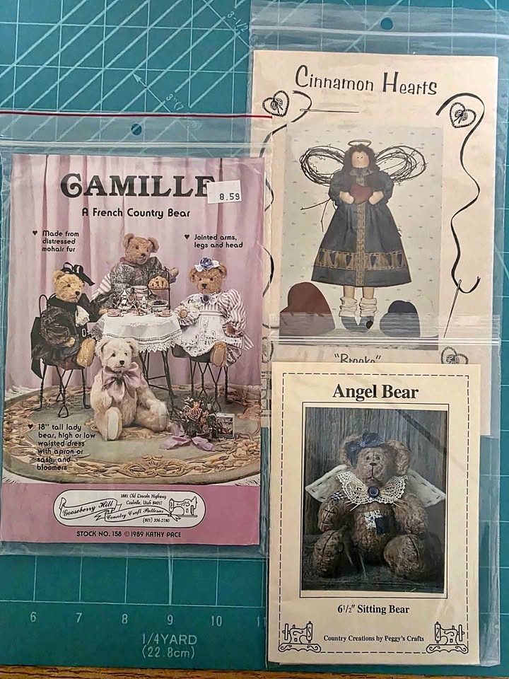 Three Craft Patterns for Bears and Angel