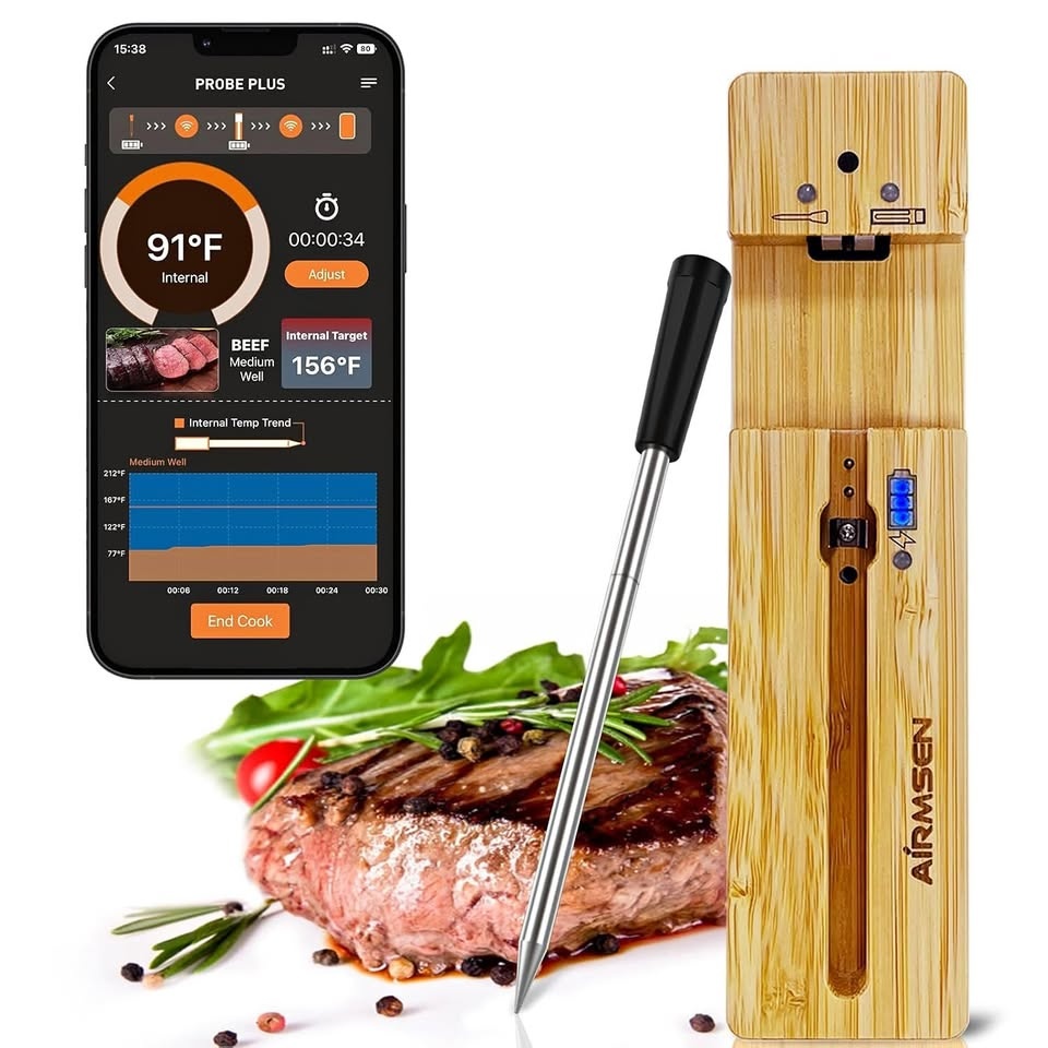 AIRMSEN Wireless Meat Thermometer