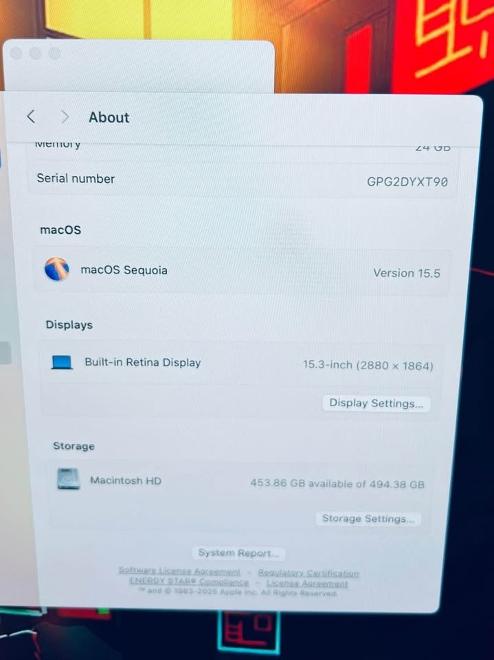 Apple MACBOOK AIR 💻 15” M4 24GB RAM 512GB Apple Warranty till 07 - photo 4