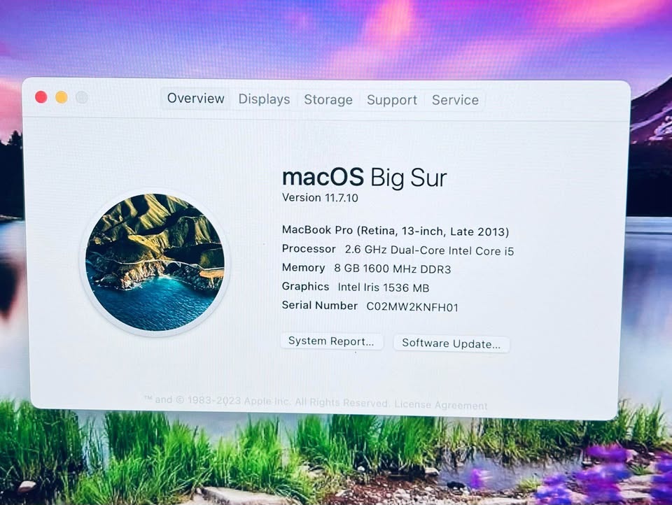 Apple Macbook Pro 2013 Core i5 8GB 256GB OS BIG SUR - photo 2