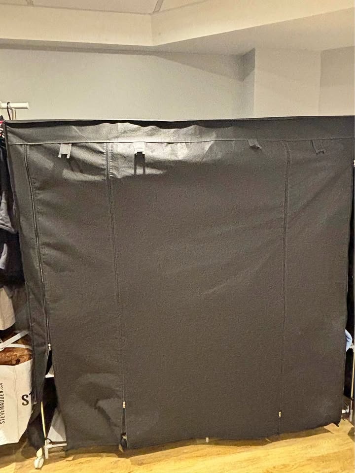 MOVING SALE: Portable Closet / Wardrobe Organizer – Black (Assem