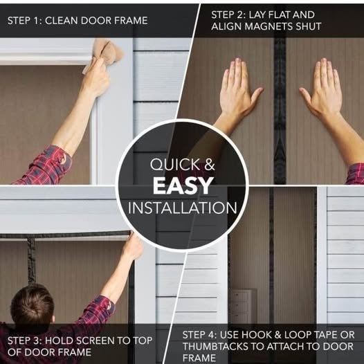 Magnetic Screen Door 38 x 82 inch - photo 4