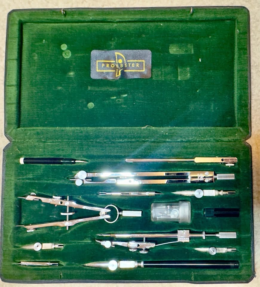 Vintage PROWBSTER TECHNICAL TC-64 drafting set