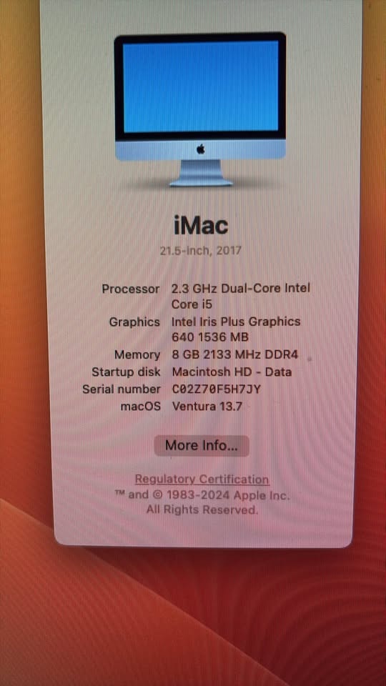 iMac 2017 - photo 2
