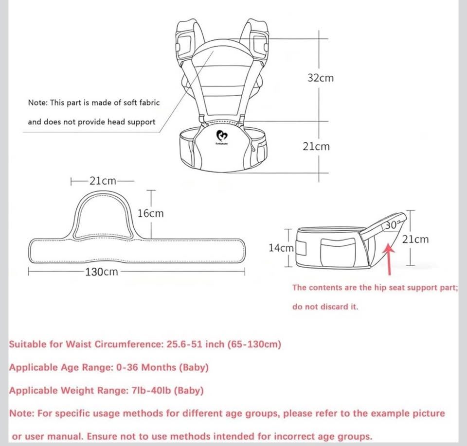 Bellababy Multifunction Baby Carrier Hip Seat - photo 3