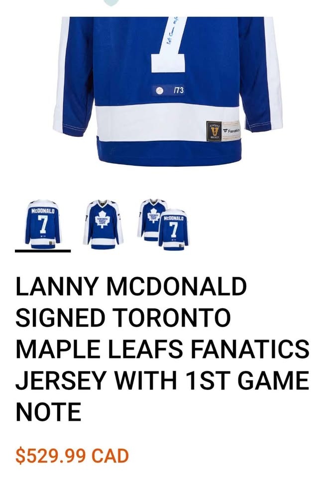 Lanny McDonald signed fantastics vintage Jersey - photo 3