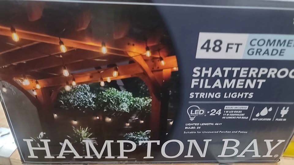 HAMPTON BAY 24-Light 48 ft. Indoor/Outdoor String Light - photo 4
