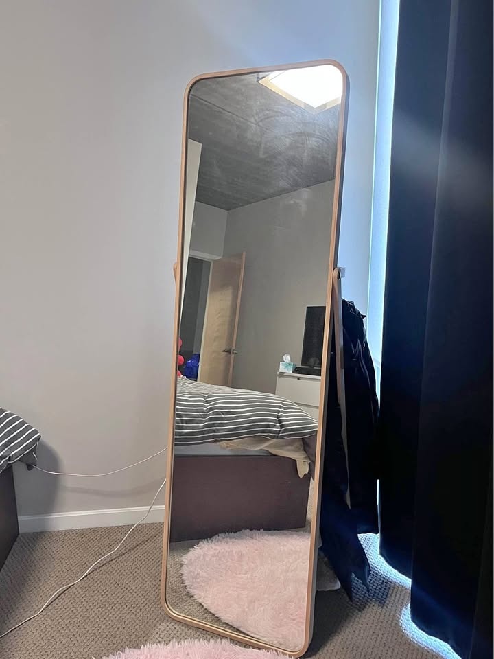 Full-length standing mirror