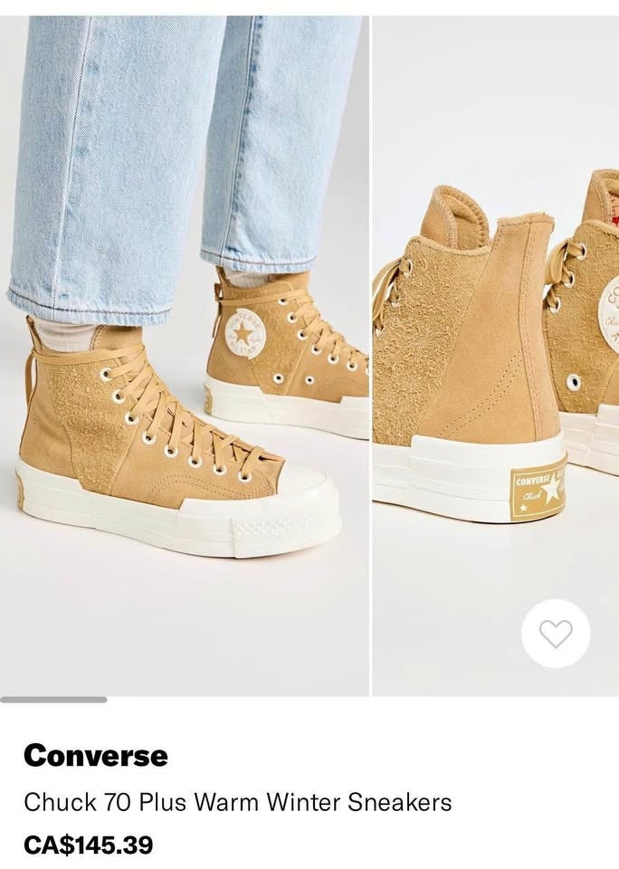 Converse Chuck 70 Plus Warm Winter Sneakers