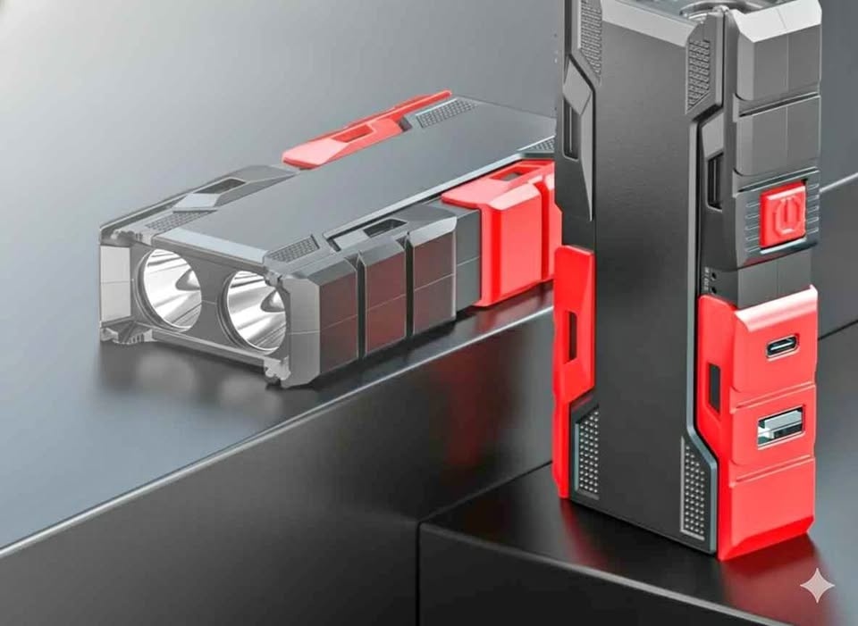 🔦 Ultra-Bright USB-C LED Flashlight with Power Bank