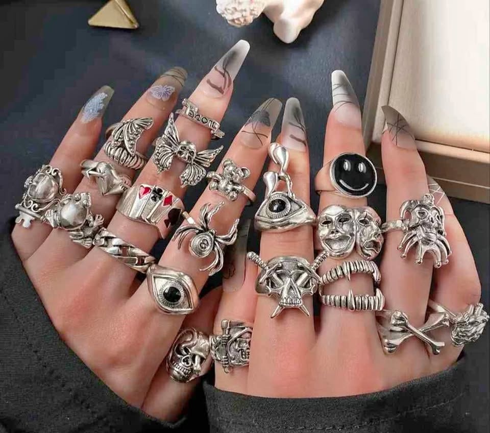 24 Punk Ring Set – So Many Rings, You’ll Never Run Out of Attitu