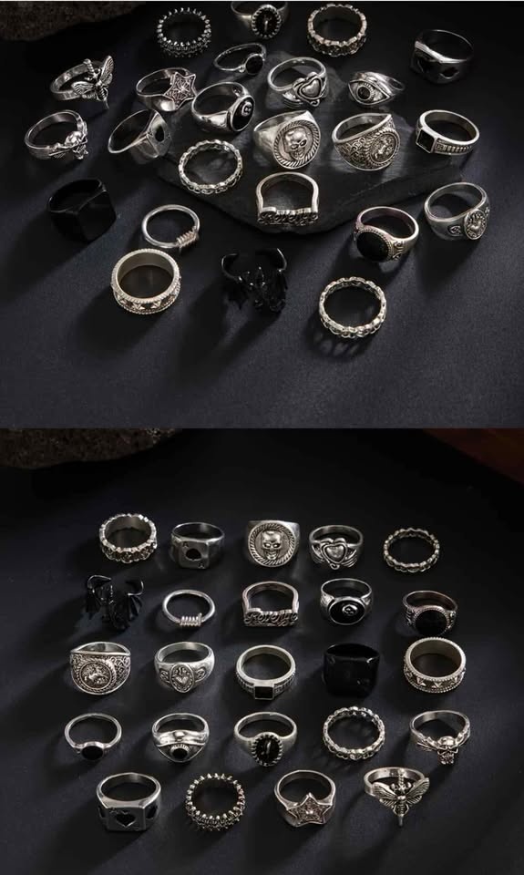 24 Punk Ring Set – So Many Rings, You’ll Never Run Out of Attitu - photo 2
