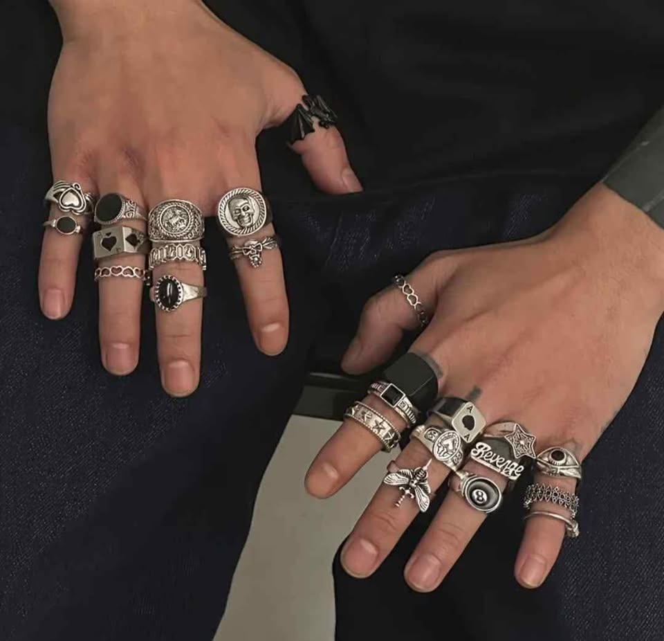 24 Punk Ring Set – So Many Rings, You’ll Never Run Out of Attitu - photo 3