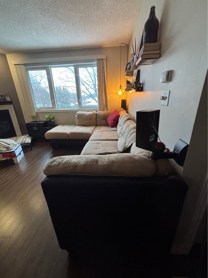 Sectional sofa - brown and beige - photo 2