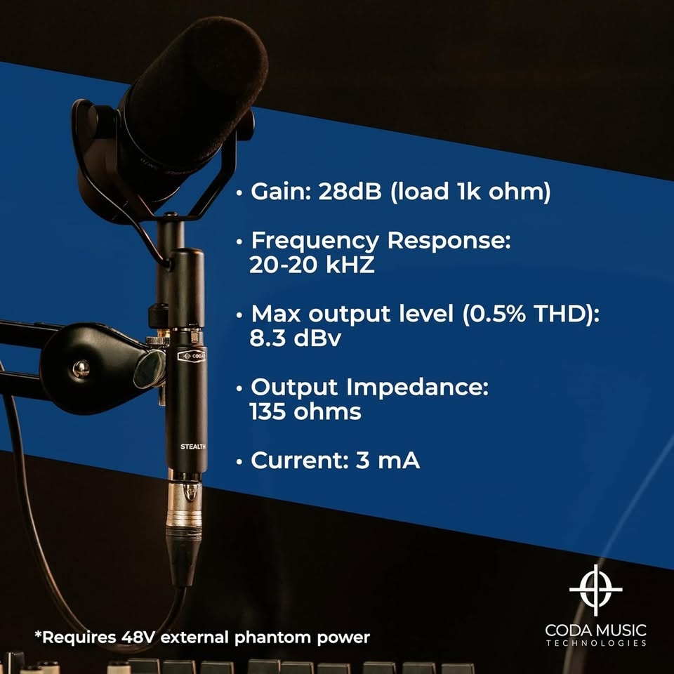 CODA Stealth Mic Preamp Booster - photo 5