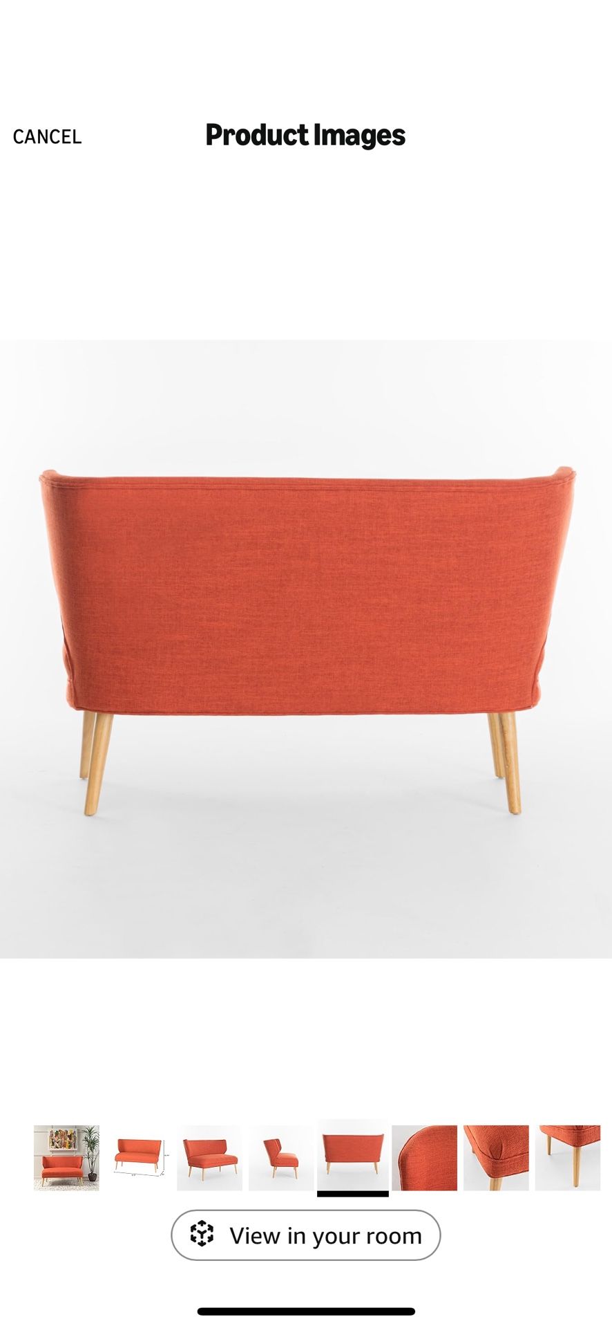 Christopher Knight Home Desdemona Loveseat, Orange - photo 4