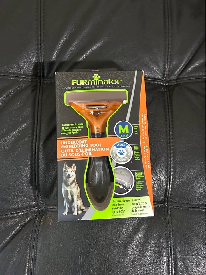 🐕 FURminator deShedding Tool – Medium Dogs, Short Hair - OBO