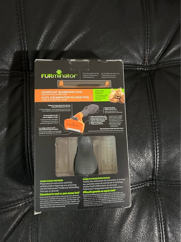 🐕 FURminator deShedding Tool – Medium Dogs, Short Hair - OBO - photo 2