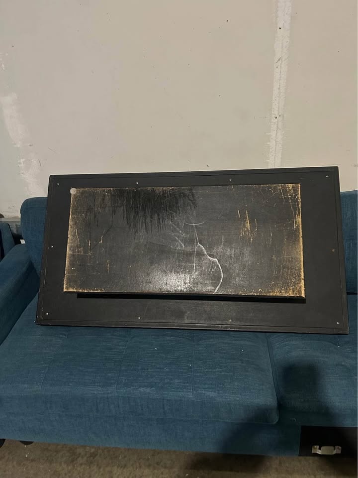 Vintage Coffee Table. Black Lacquered Wood Design - photo 4