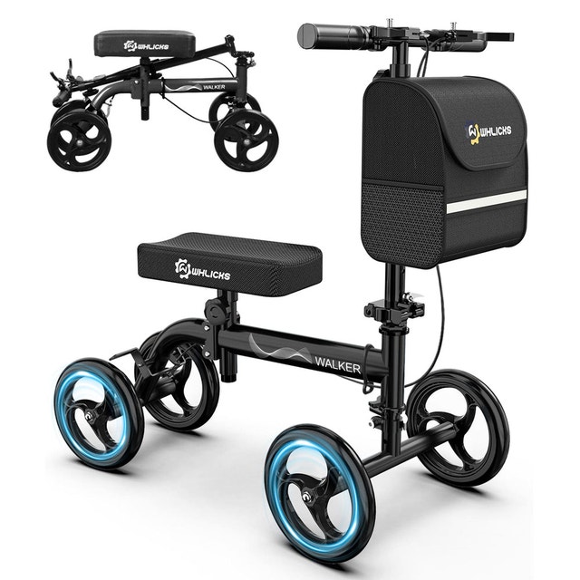 WHLICKS Knee Scooter,kneerover Foldable,Steerable