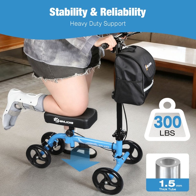 WHLICKS Knee Scooter,kneerover Foldable,Steerable - photo 3