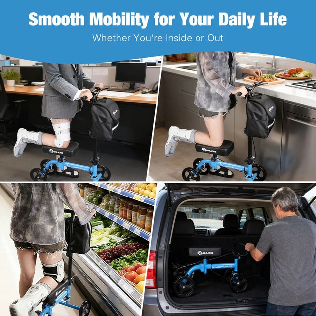 WHLICKS Knee Scooter,kneerover Foldable,Steerable - photo 4