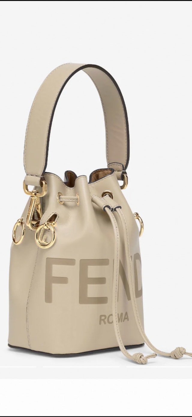 FENDI Mon Tresor Dove-gray leather mini-bag - photo 2