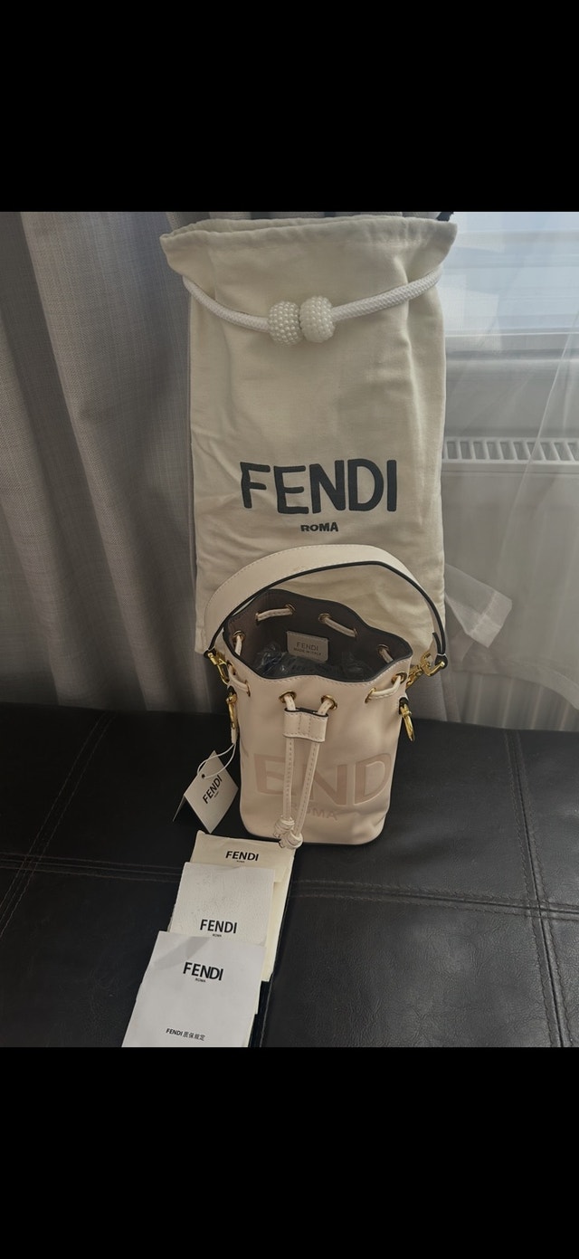 FENDI Mon Tresor Dove-gray leather mini-bag - photo 4