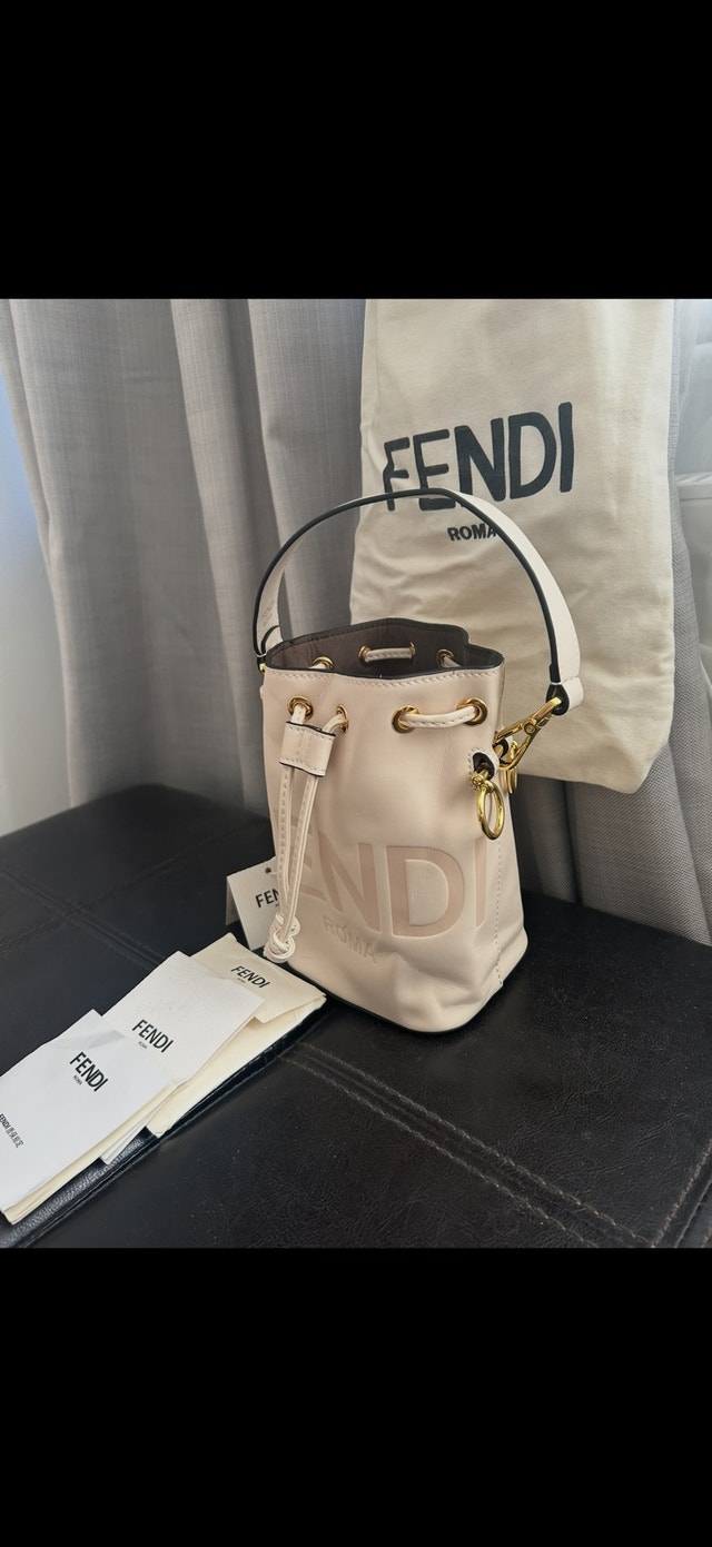FENDI Mon Tresor Dove-gray leather mini-bag - photo 5