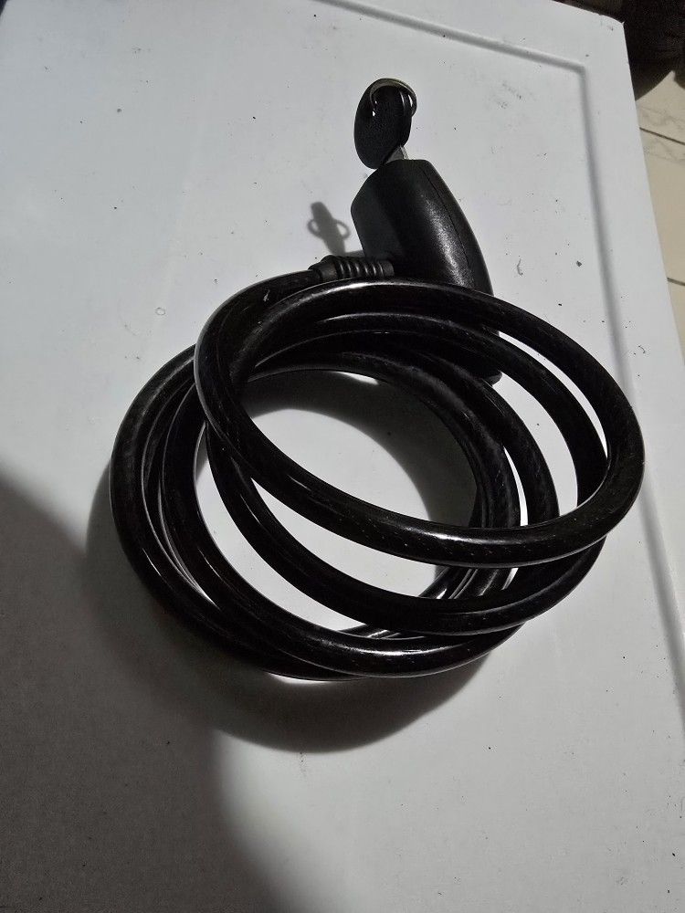 Bike Lock Cable Anti Theft Bike Lock Cable 6ft with Key 🥕 - photo 3