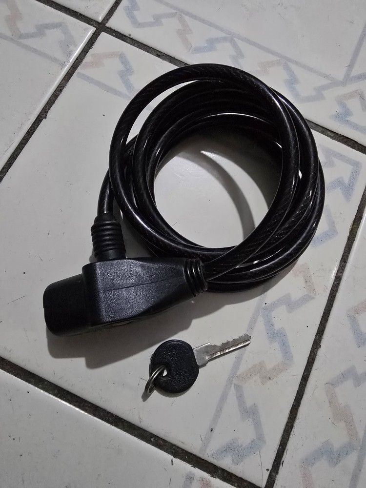 Bike Lock Cable Anti Theft Bike Lock Cable 6ft with Key 🥕 - photo 4