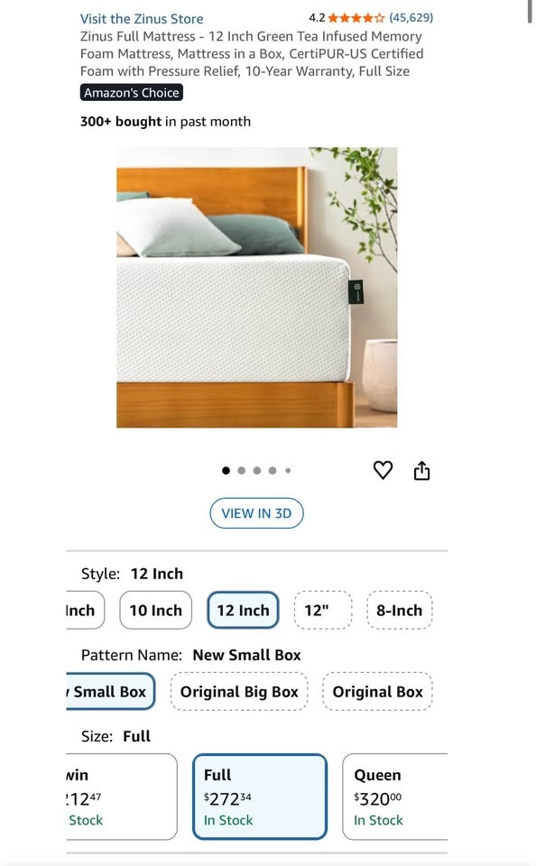 Memory Foam Full Size Mattress - photo 3