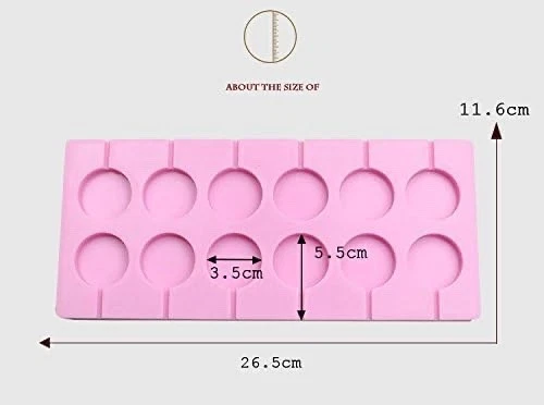 2 Pack Lollipop Mould with 100 Sticks