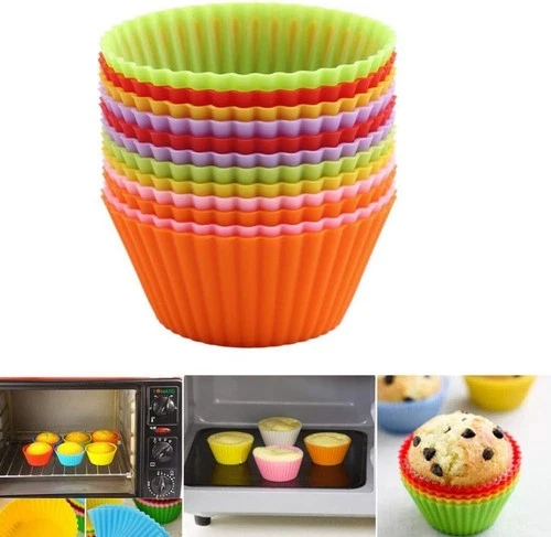 24pcs Orange Silicone Cake & Muffin Cupcake Liners - photo 2