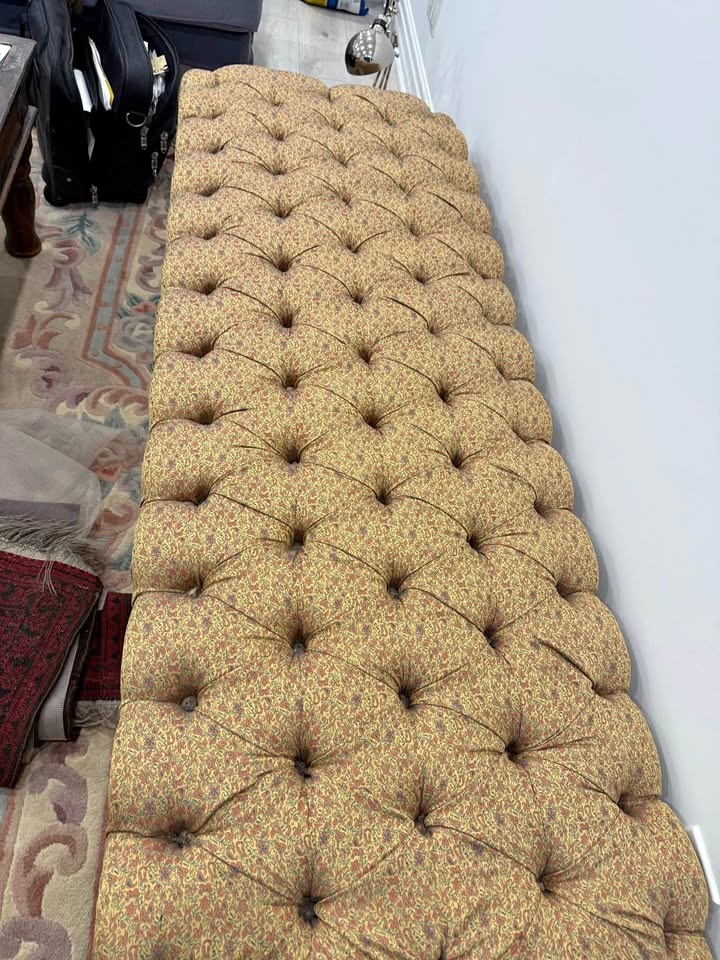 ✨ Handmade Silk Tufted Bench – 64” | Artisan Upholstery