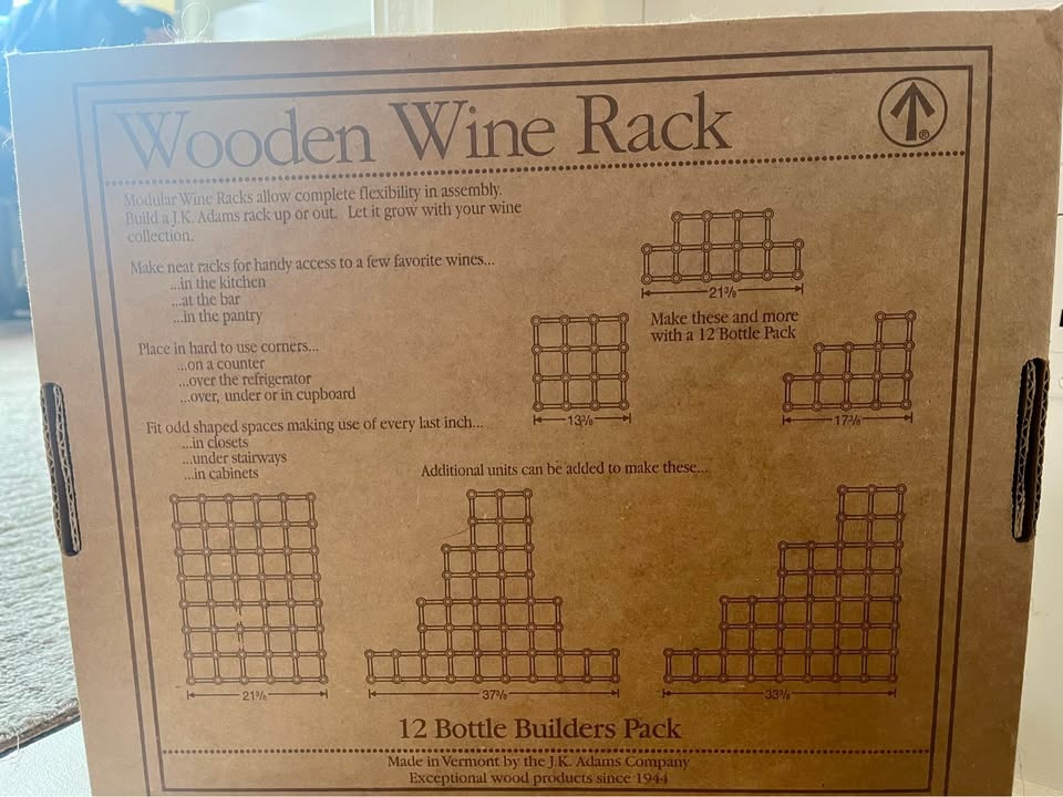 BNIP Modular Wooden Wine Rack by JK Adam’s Co - photo 2