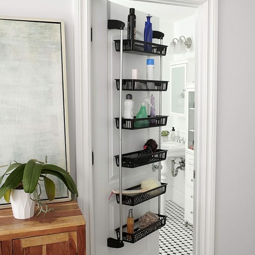 Household Essentials Black 6-Tier Basket Over-The-Door Organizer - photo 2