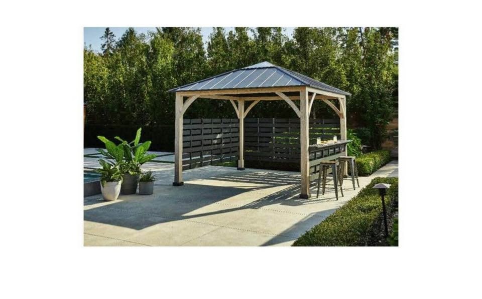 CANVAS Waterton Gazebo w/ Hard Top, 11x11-ft - photo 4