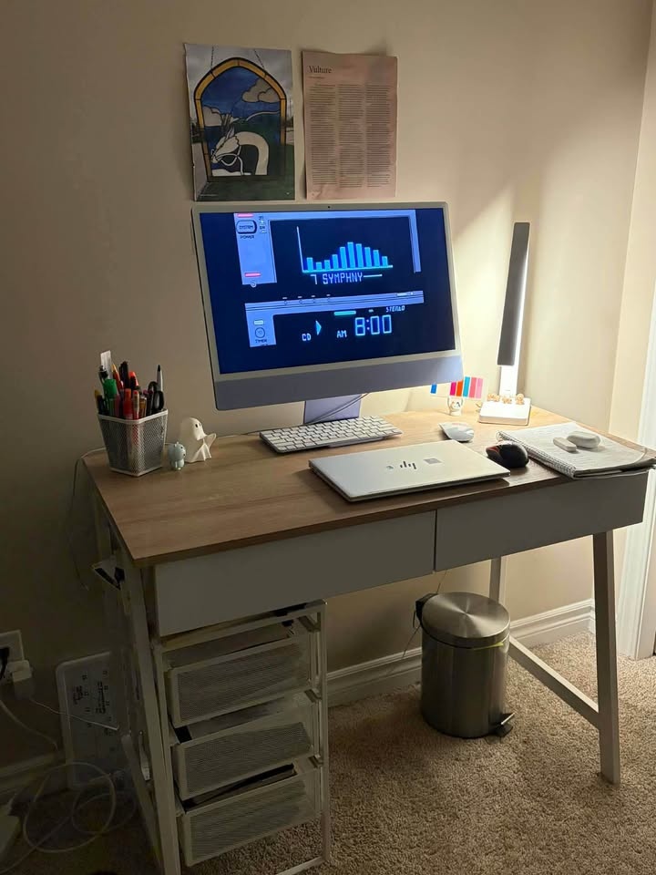 2 Drawers 39.4' Computer Desk - photo 2