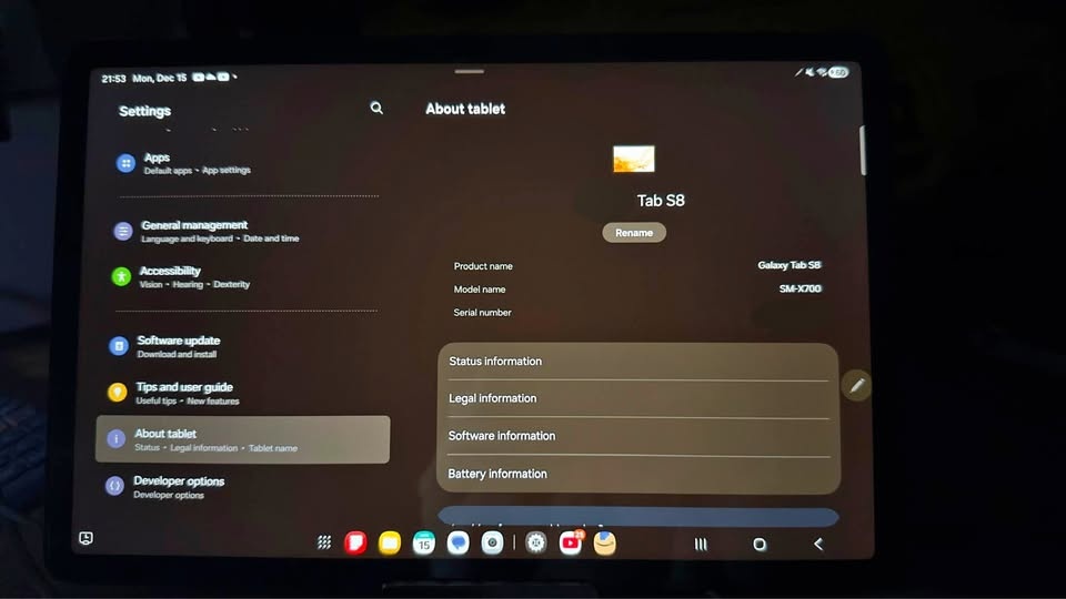 samsung tab s8 price is firm
