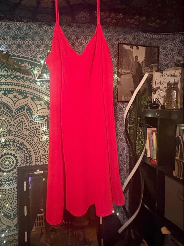 Womens Red Cocktail Dress
